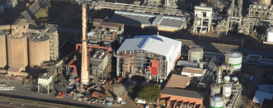 An aerial view of a factory AI-generated content may be incorrect.